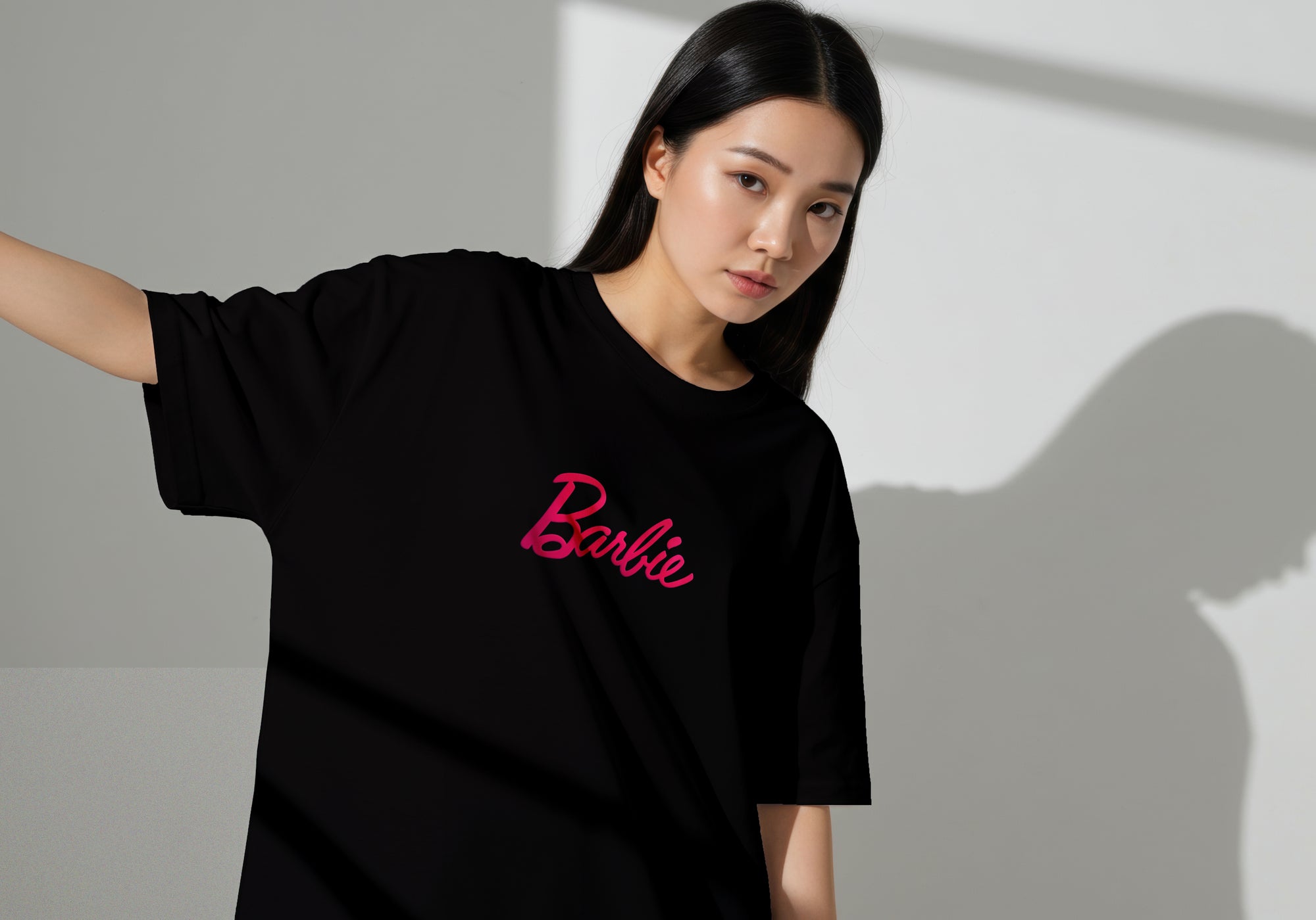 Barbie PinkDrop Oversized T-shirt (Womens)