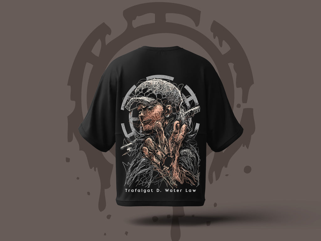 Onepiece D. Water Law Oversized T-Shirt (Unisex)