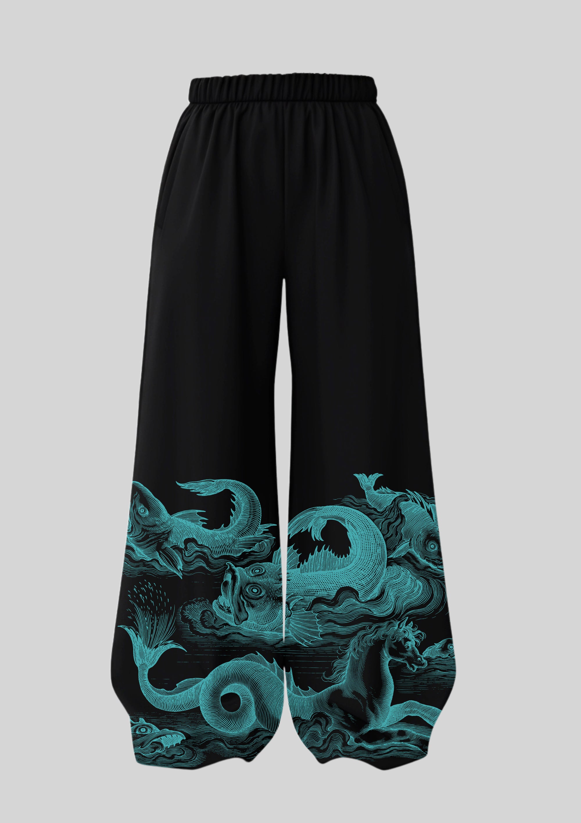 Marine Monsters Baggy Pants (Unisex)